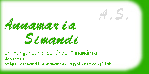 annamaria simandi business card